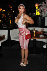 Spotted Trouble Halter Set