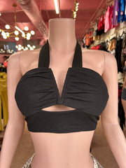 Twisted Attraction Keyhole Halter Top