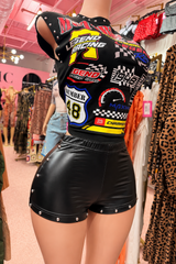 Stud Me Down Shorts – Black
