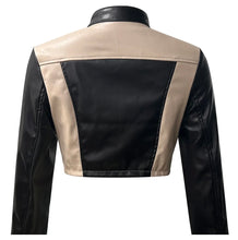 Fashion Fusion Cropped Leather Jacket- Black