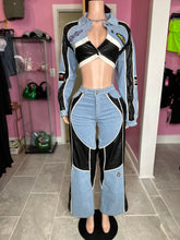 Racer Denim Baggy Pant & Crop Jacket Set