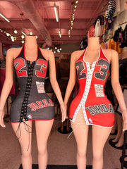 Jordan Jersey Mini Halter Dress