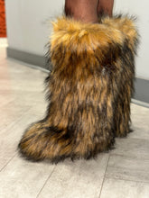 Wynter Fluffy Faux Fur Tall Boots- Brown