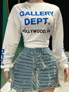 Gallery Graphic Top- Blue