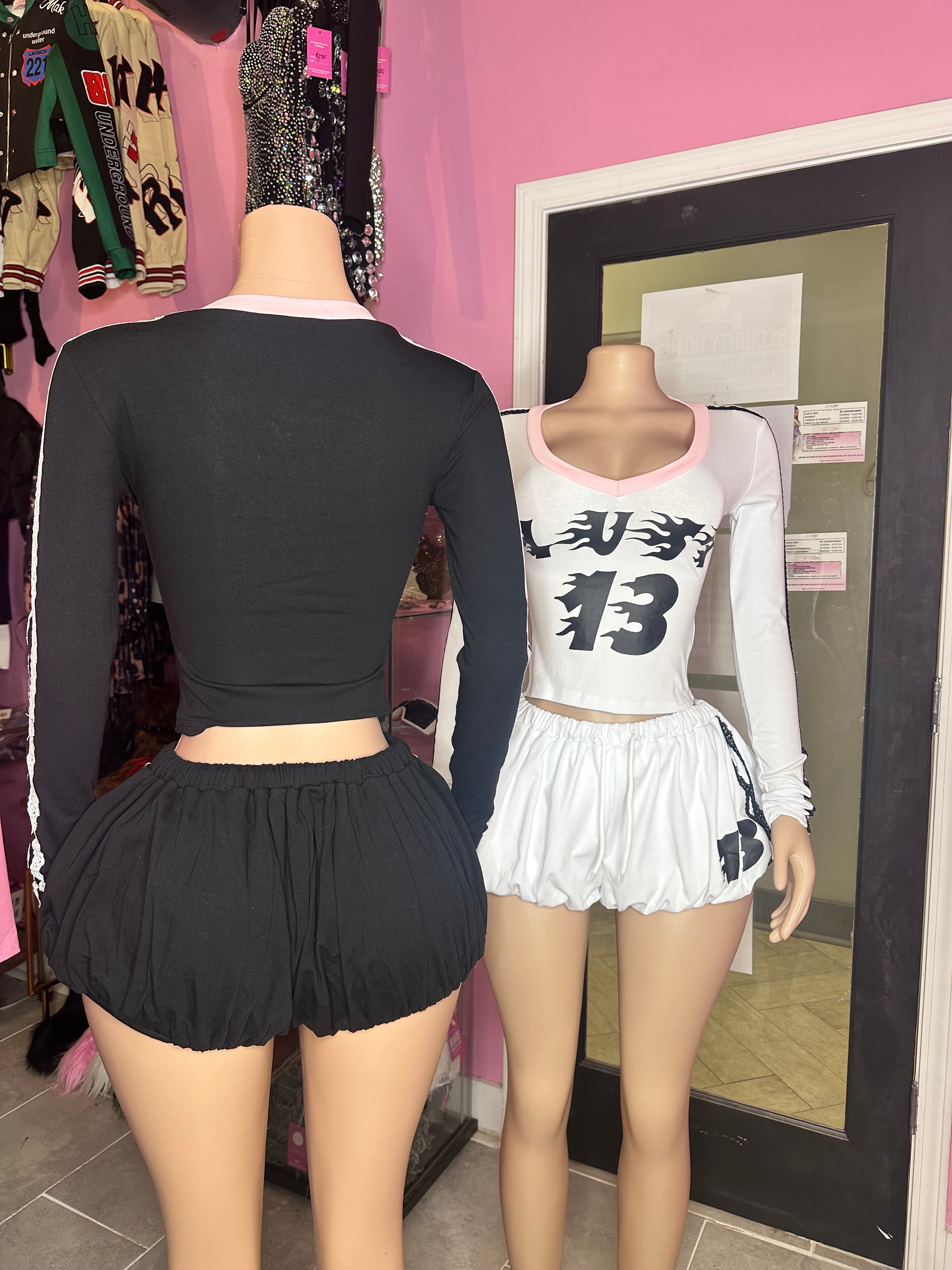 Lust 13 Bubble Shorts Set- Various Colors