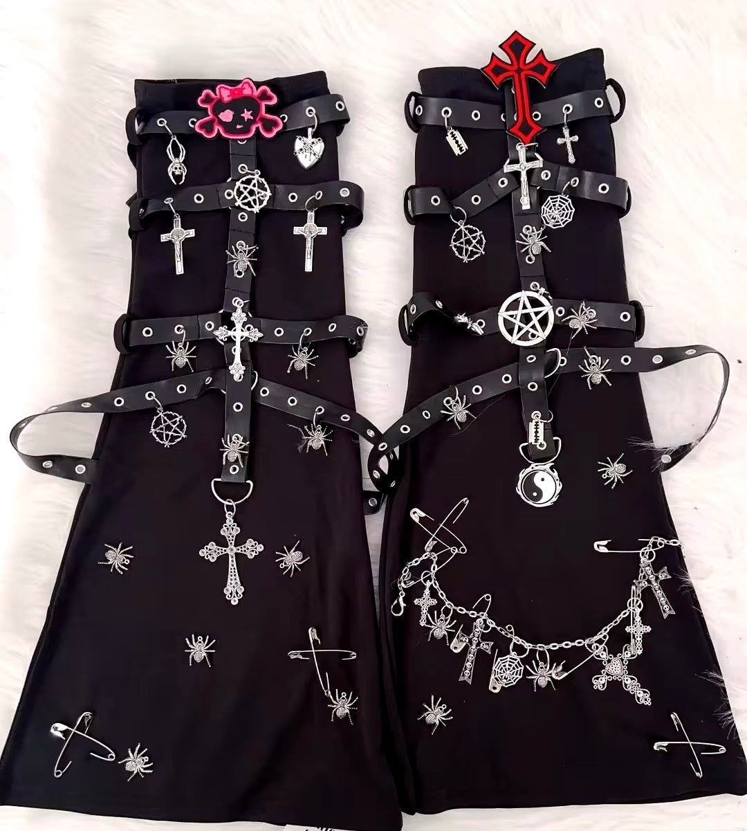 Gothic Boot Covers- Black