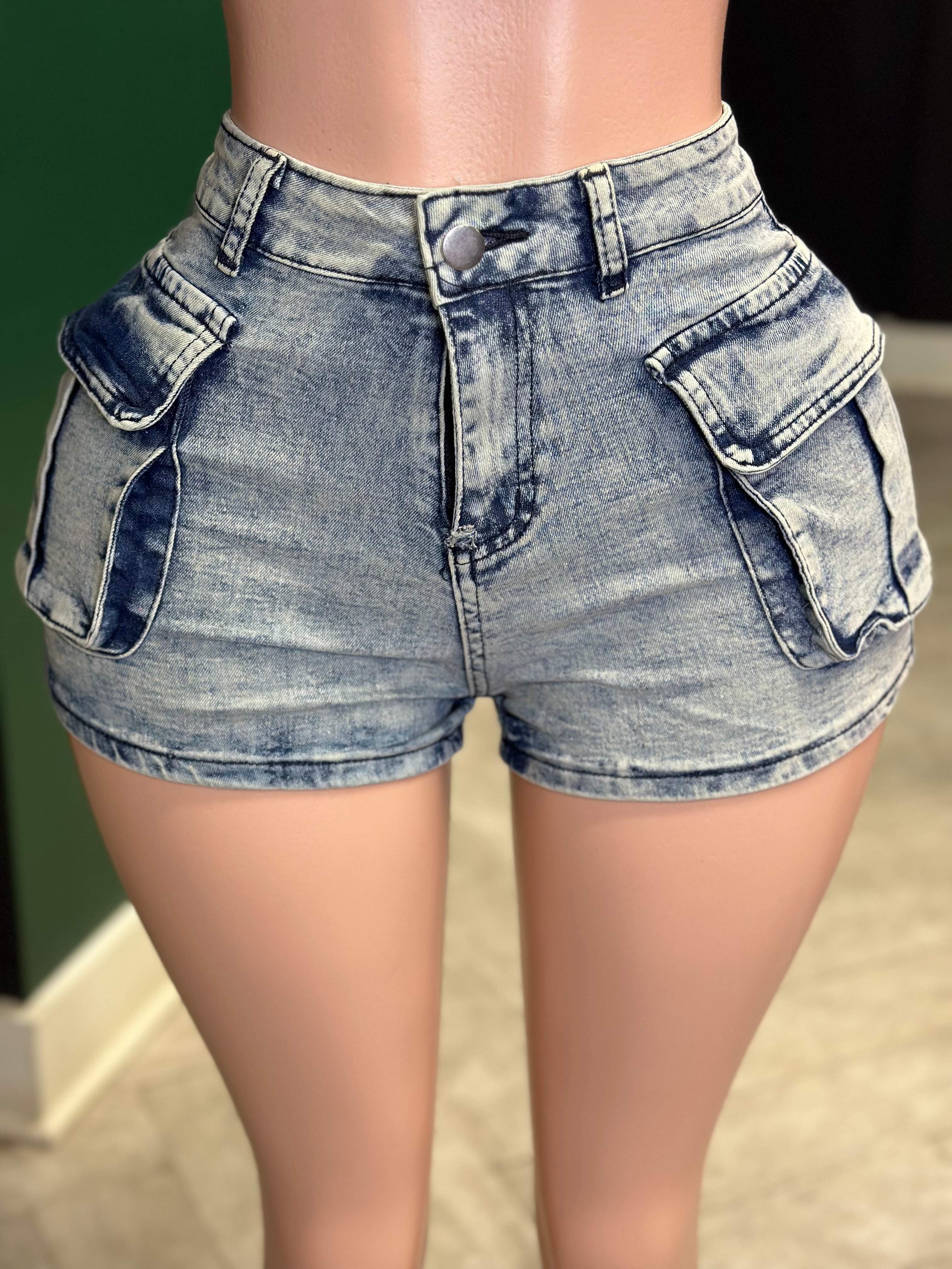 Been That Girl Shorts & Vest Denim Set