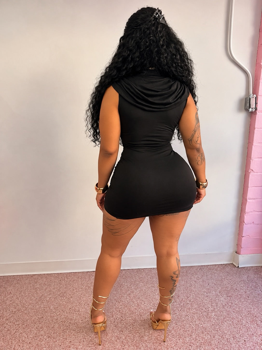 Rich Taste Mini Dress – Black