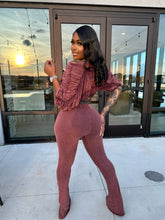 Melted Minerals Pant Set- Mahogany