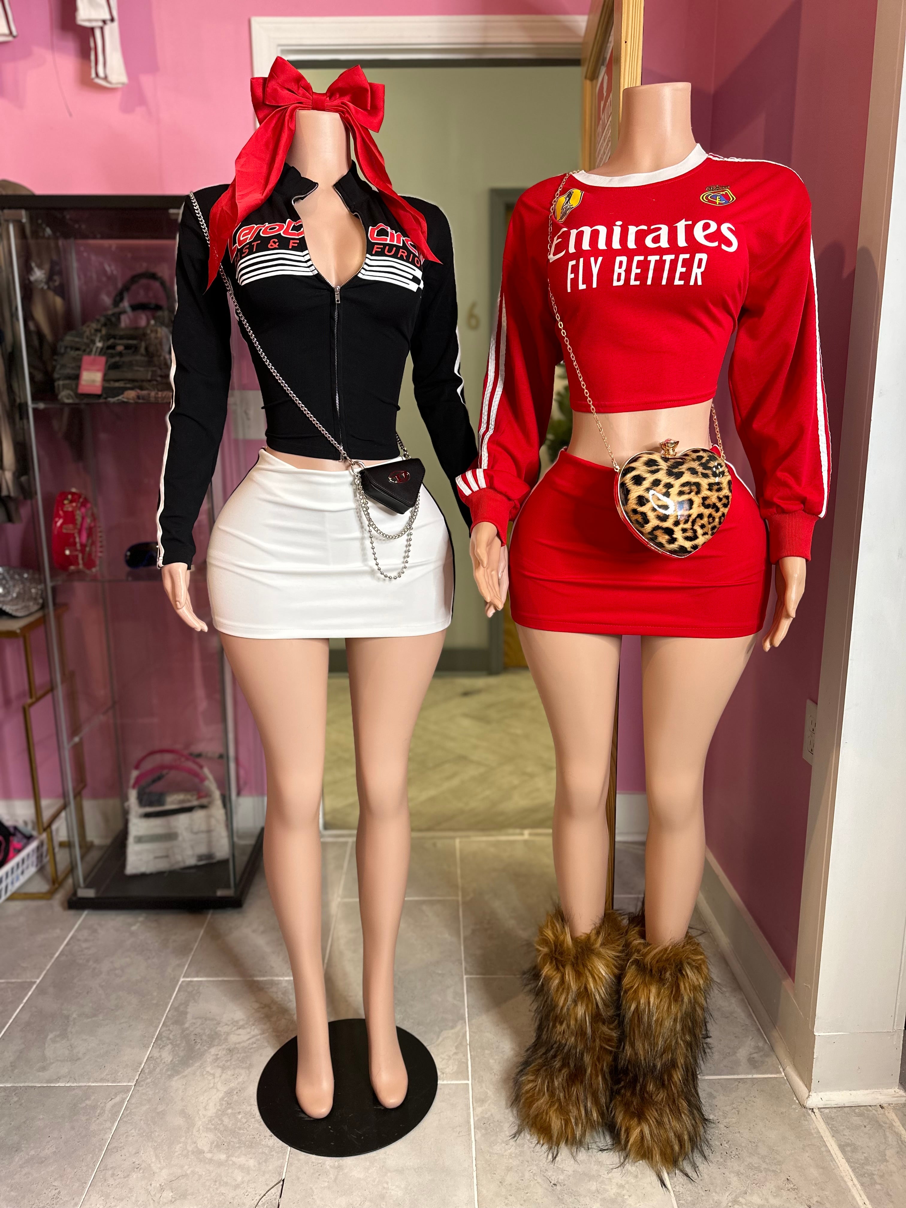 Chic Racer-Style Zero Circle Zip-Up Top Only- Various Colors