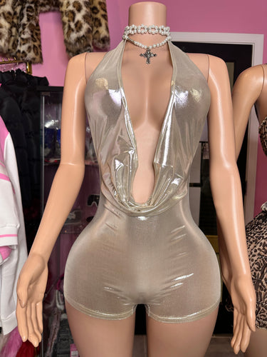 Champagne Halter Romper