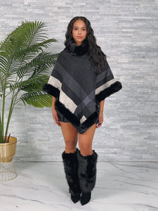 Sophisticated Shadow Poncho- Various Colors