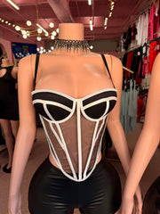 Skin Deep Seduction Corset Top – Black