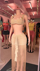 Champagne Showstopper Skirt Set – Gold