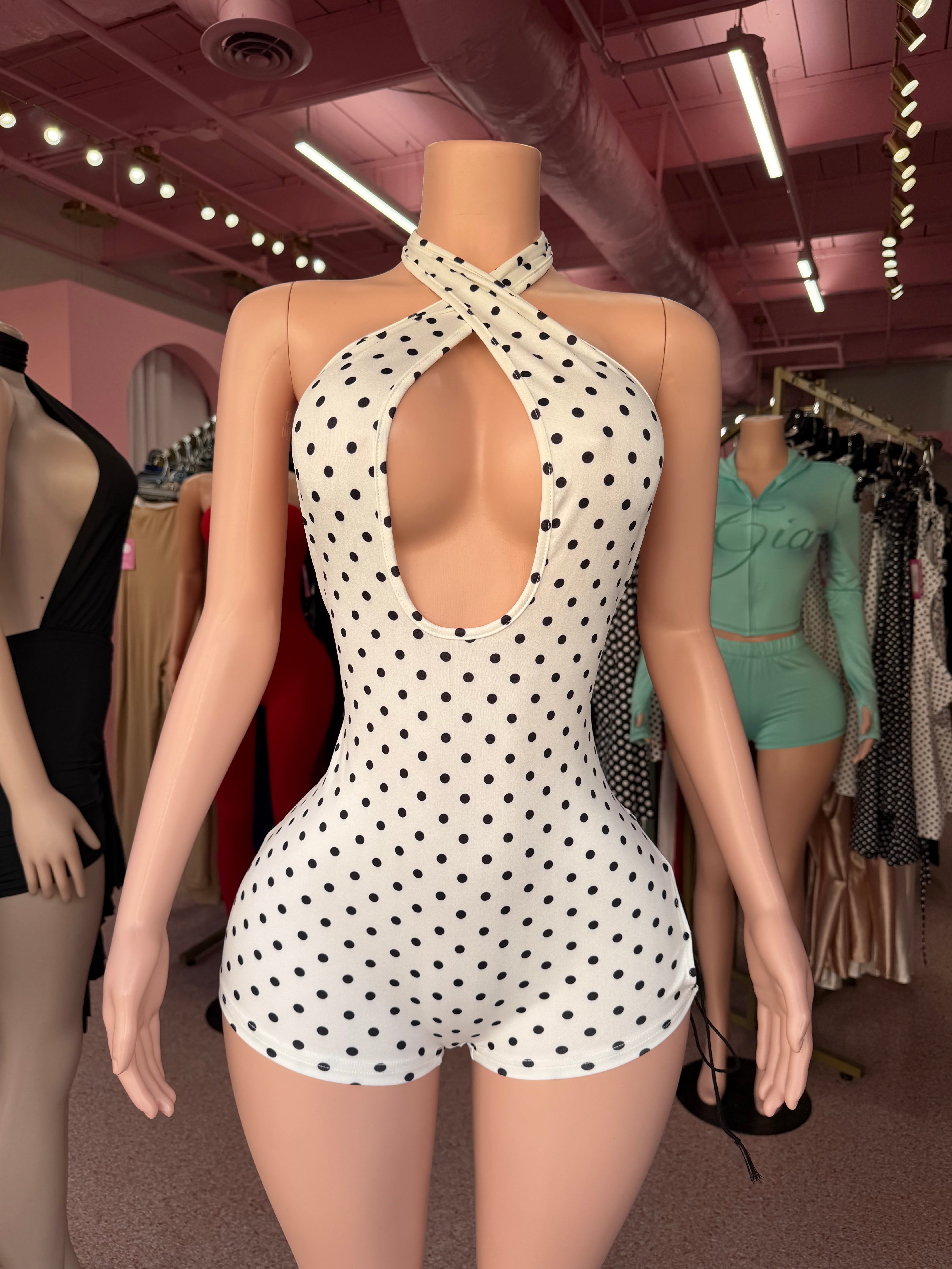 Spotted & Dangerous Romper – White/Black