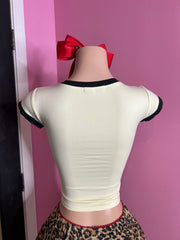 Locally Hated Graphic Top- White