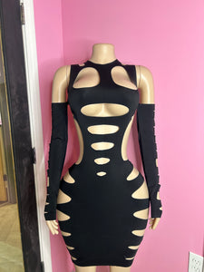 My Boo Body-Con Dress- Black