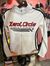 Chic Racer-Style Zero Circle Zip-Up Top- Various Colors