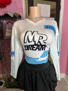 In His Dreams Jersey- White/Blue