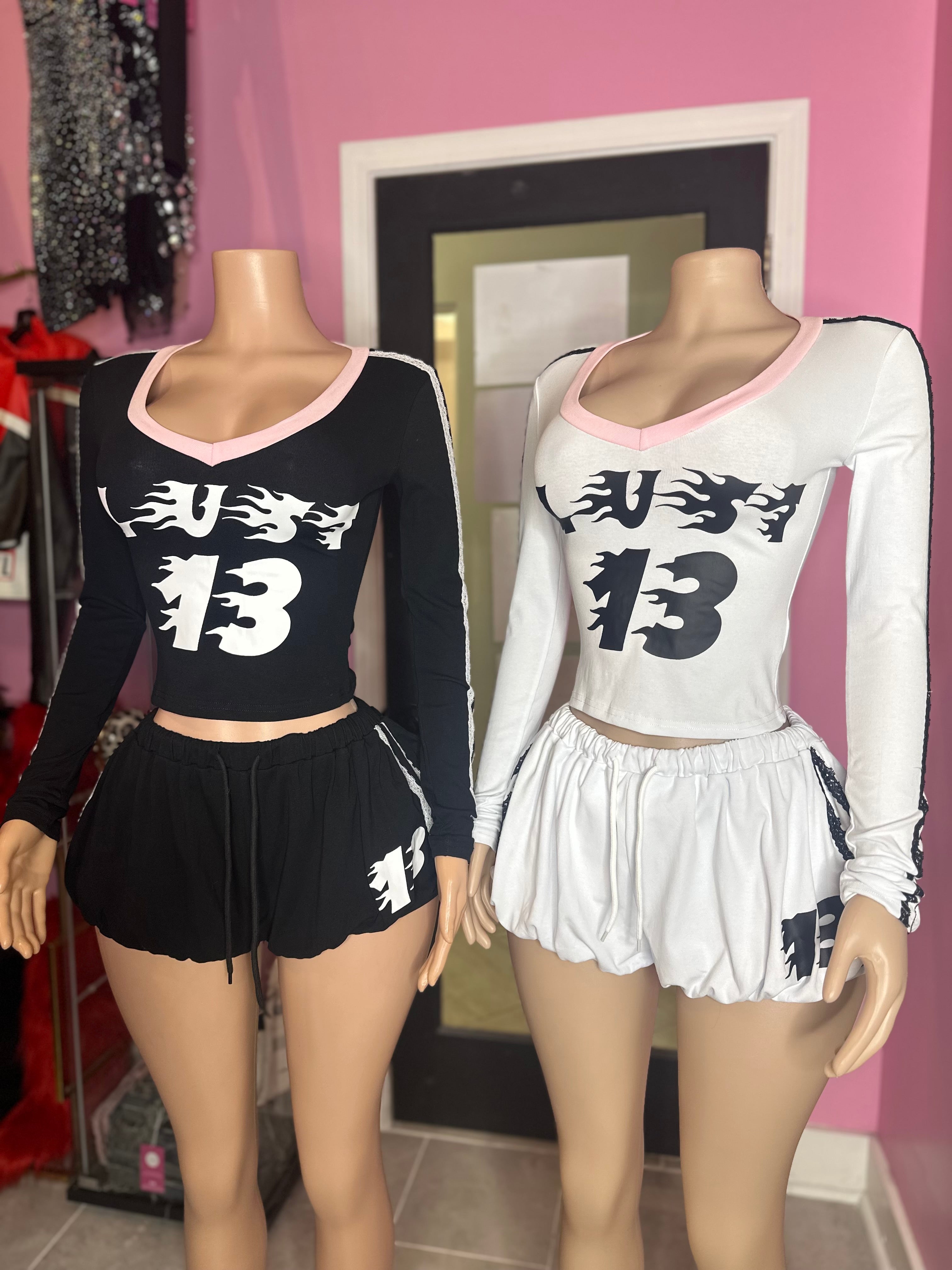 Lust 13 Bubble Shorts Set- Various Colors
