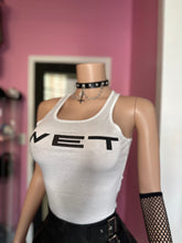 Wet Tank Graphic Top- White/Black