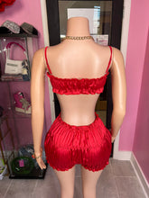 Satin Cutie Short Set- Red