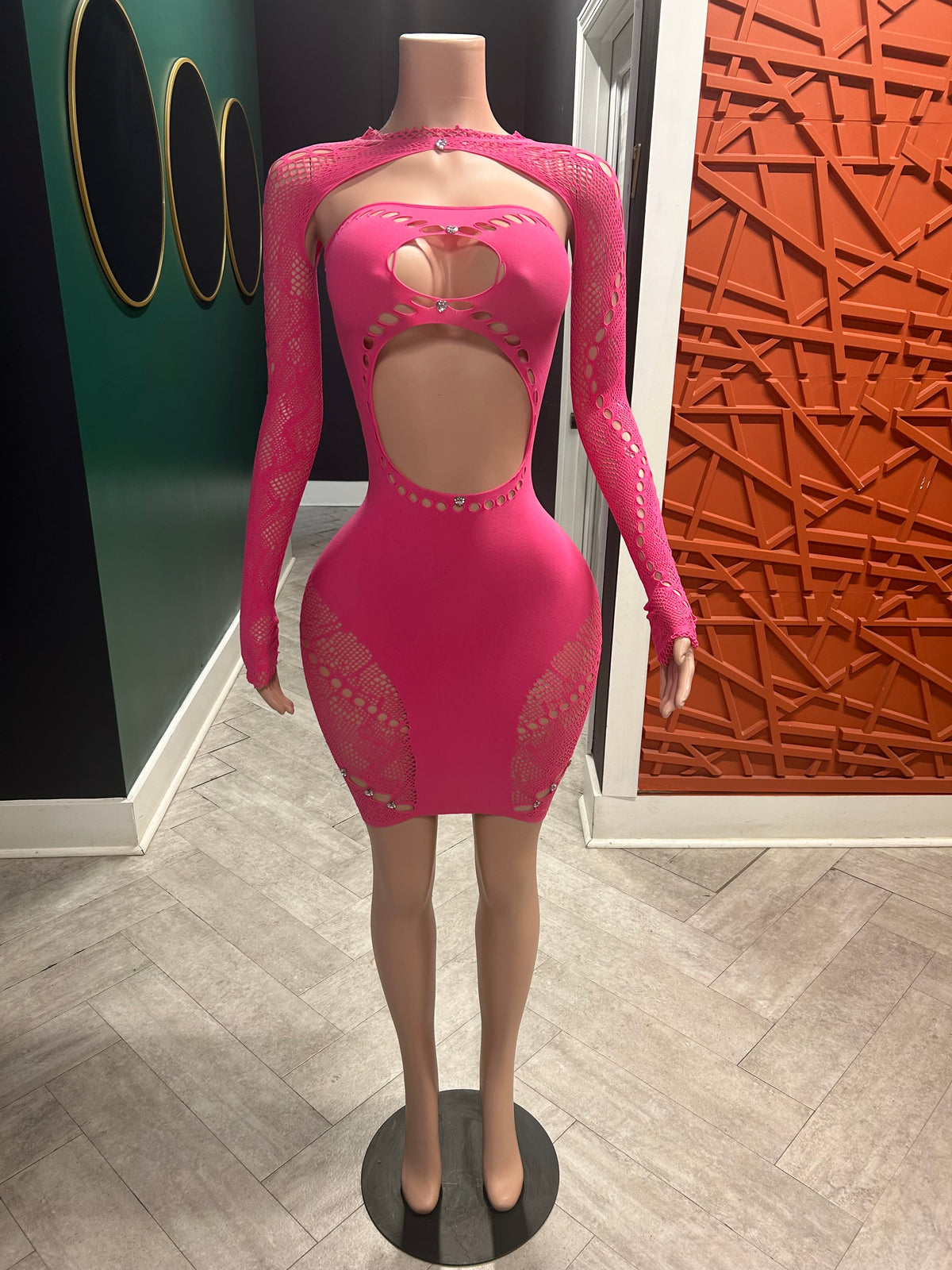 Sweet kisses Poster Girl Dress-Pink