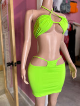 Jamaica Me Please Skirt Set- Lime Green