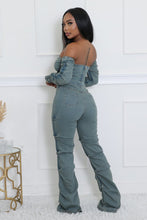 Fall In Line Denim Pant Set