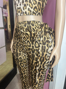 Glamour In The Wild Capri Set- Animal Print