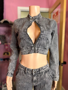 Best Of Me Jacket & Pant Denim Set- Acid Wash