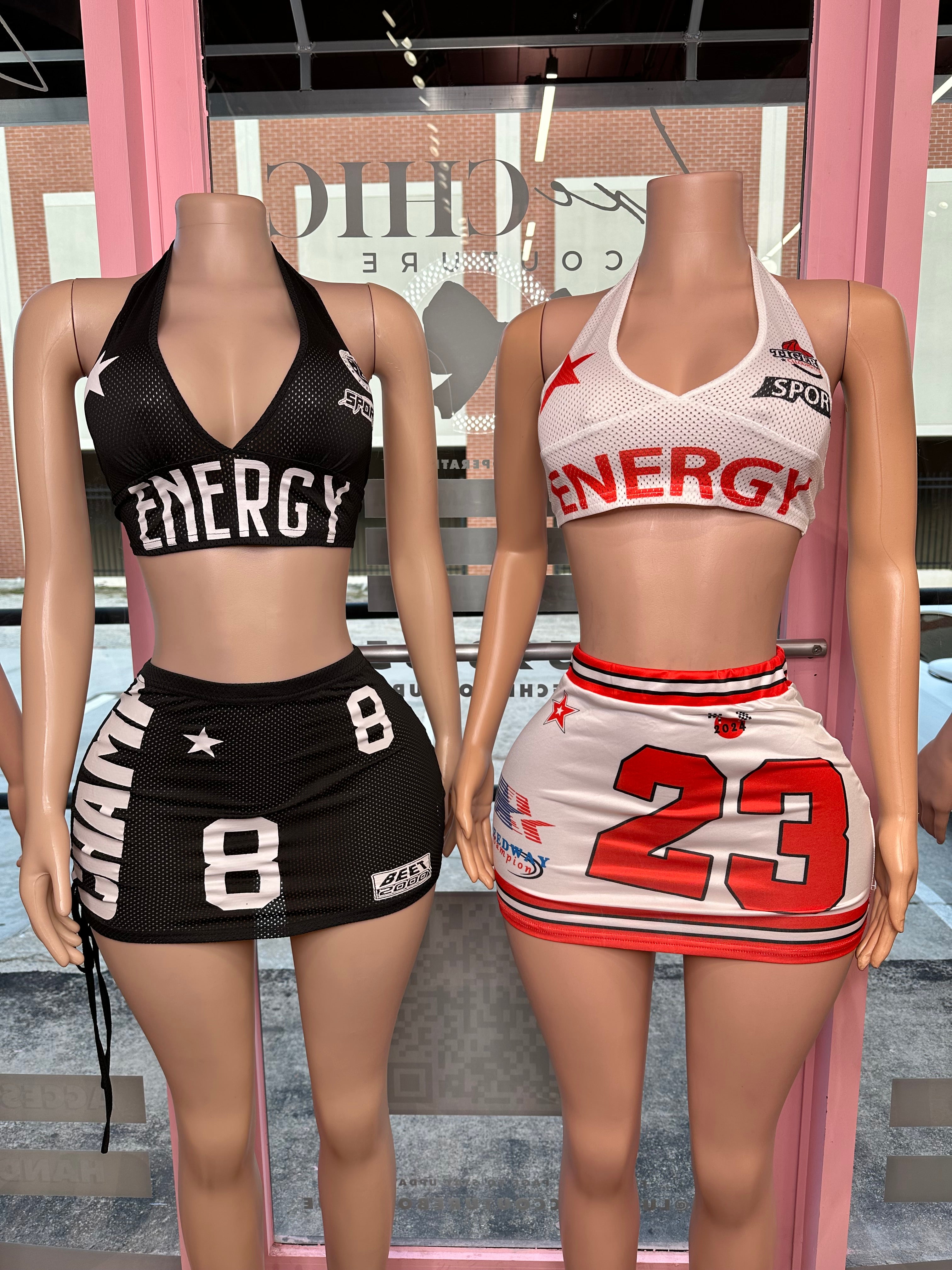 Big Energy Halter Top & Skirt Set