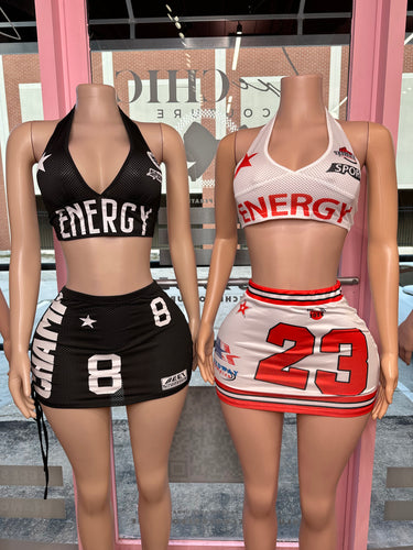 Big Energy Halter Top & Skirt Set