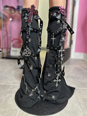 (Pre-Order 12-15 days then ship) 
Gothic Boot Covers- Black