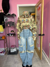 Sunday Affair Floral Jacket & Denim Pant Set