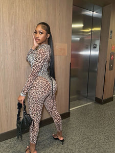 Spotted Seduction Animal Print Jumpsuit