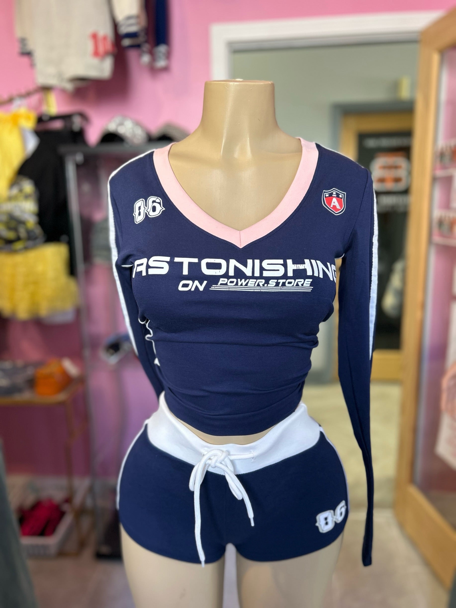 Astonishing Long Sleeve Short Set- Various Colors