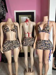 Leopard Girl 3pc Swimset