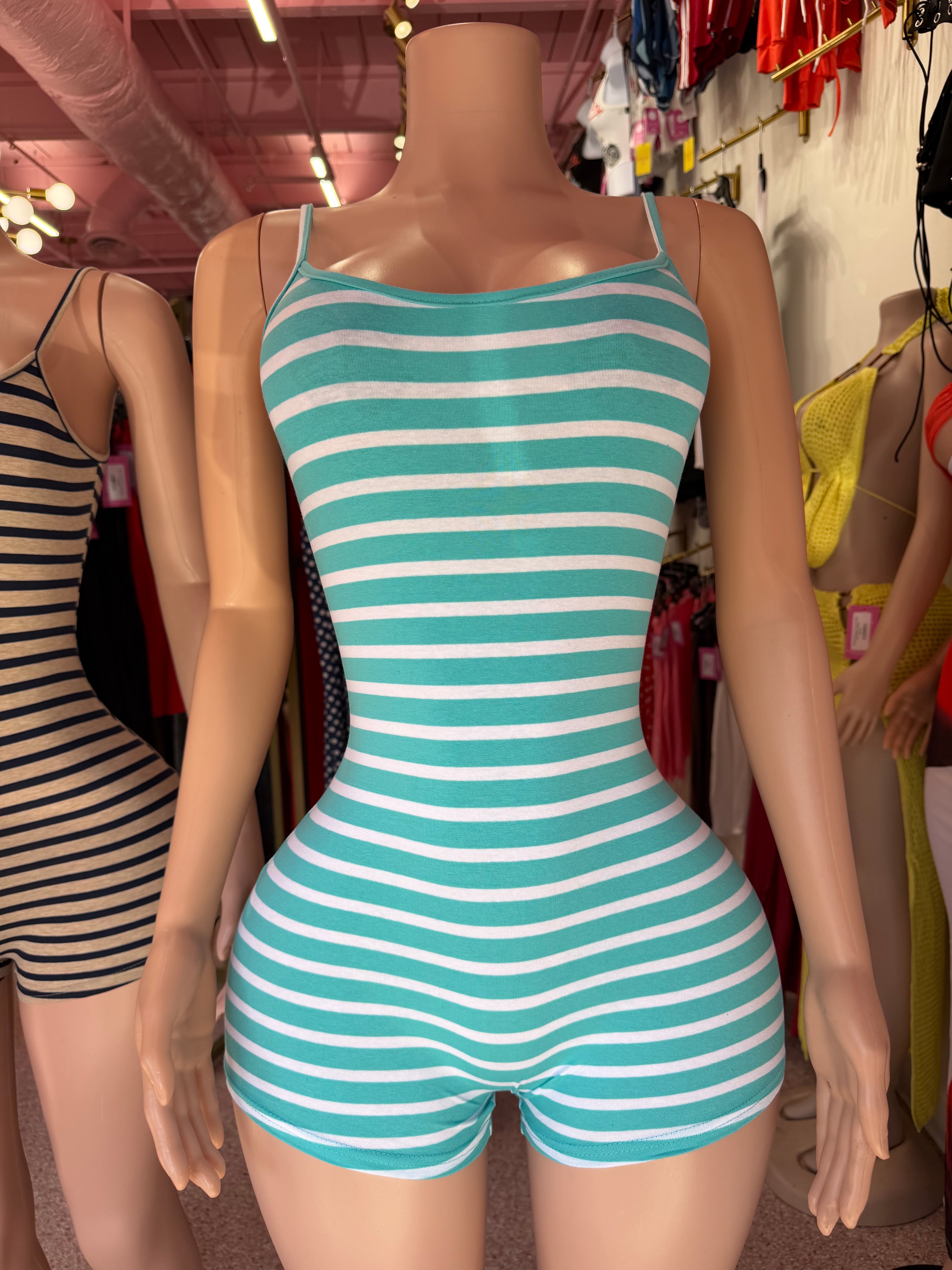 Striped Tank Romper – Everyday Snatched Fit Romper