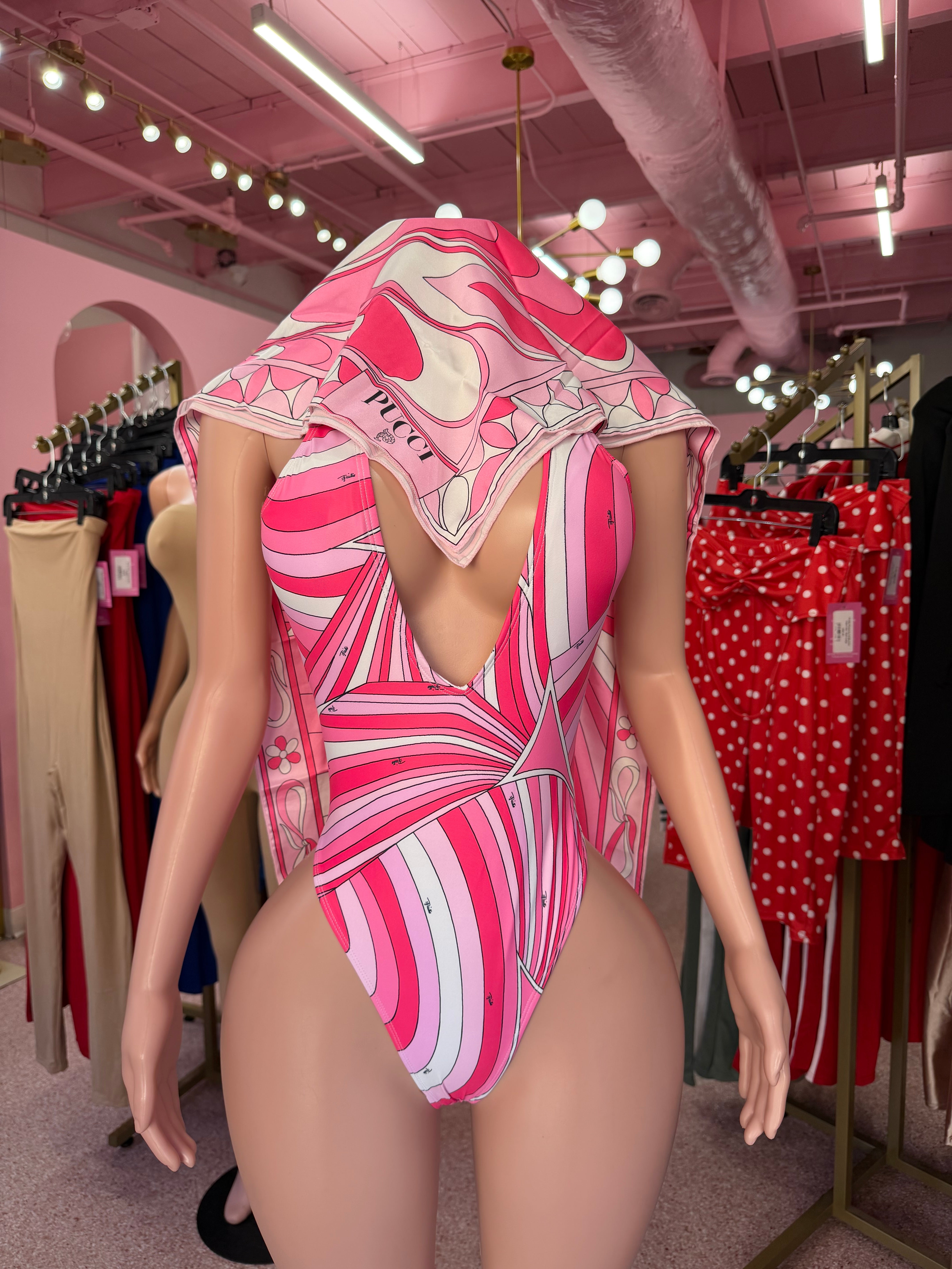 (Pre-Order) Puch Girl 3pc Inspired One Piece Set-Pink