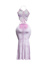 Everything I Want Velvet Maxi Skirt Set –Dusty Pink