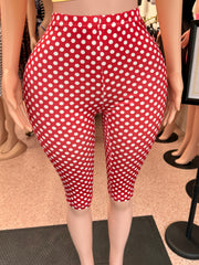 Polka Pleaser Capri – Red