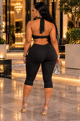 Ring Me Up Capri Jumpsuit – Black