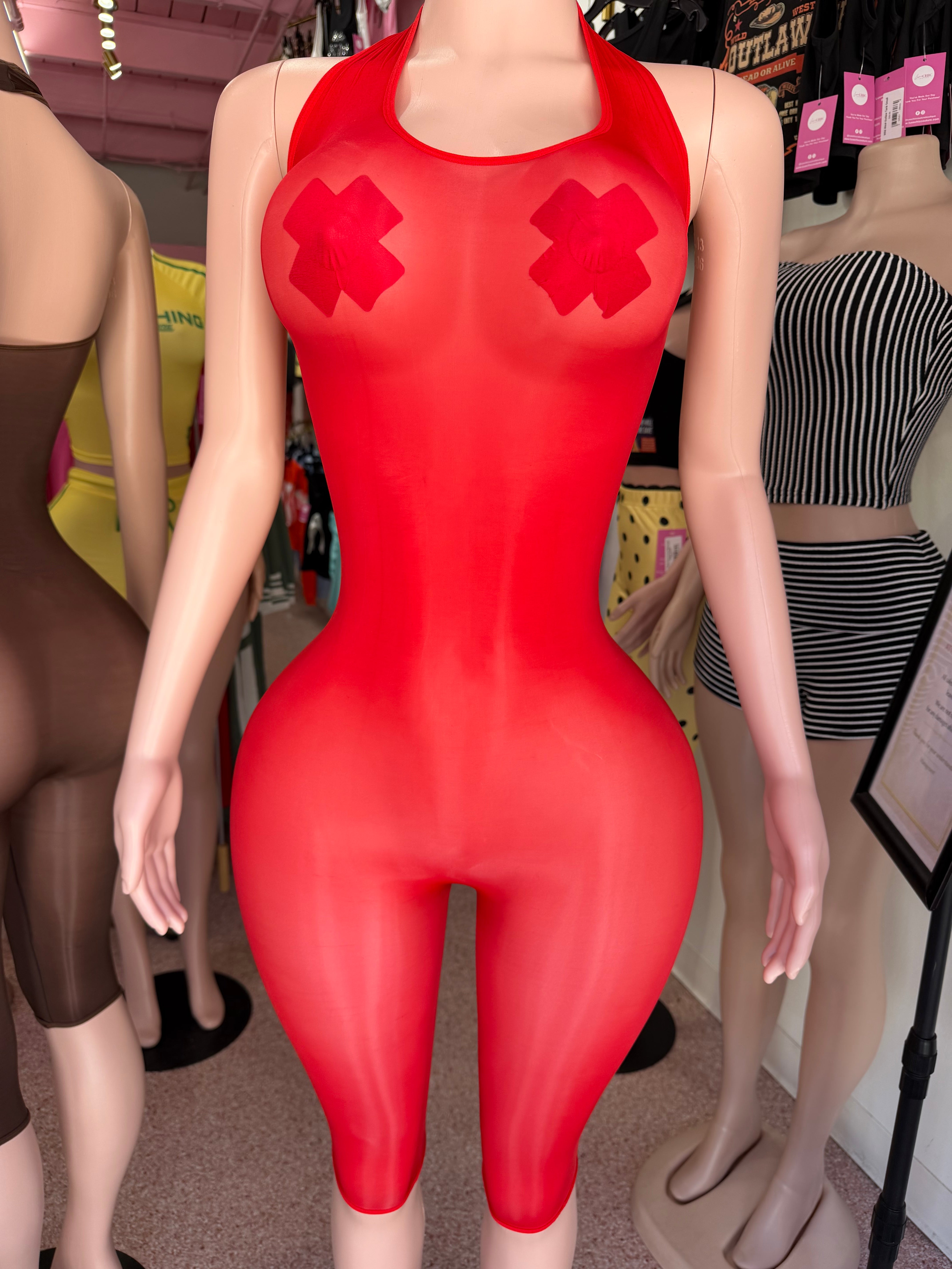 Liquid Halter Romper