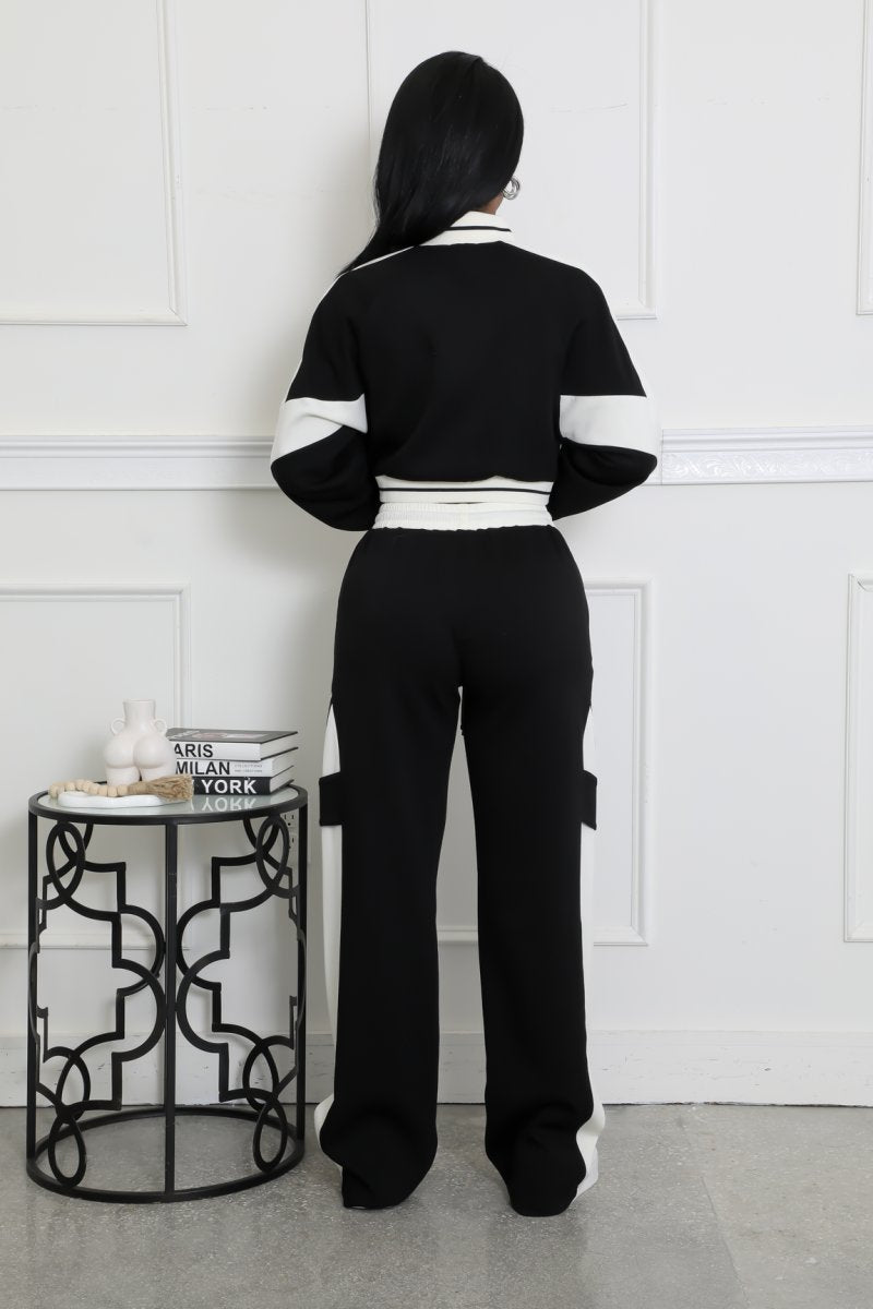 Keep It Cool Pant Set- Black