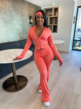 In Transit Set w/ Headband- Coral