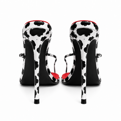 Moo La La Heel- Cow Print