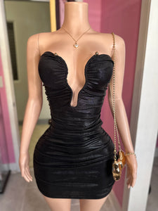 Let Me Behave Tube Dress- Black