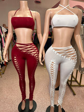 Up To No Good Lace Up Pant Set- Various Colors