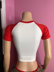 Cunt Graphic Top- White/Red